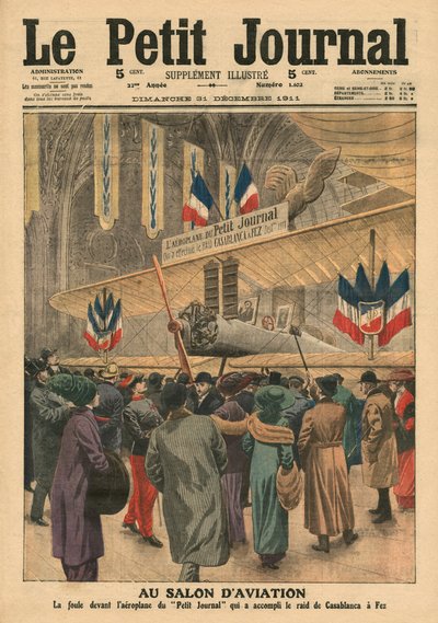 At the Aircraft Salon, illustration from 